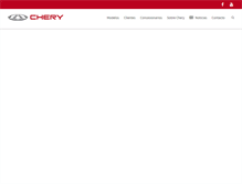 Tablet Screenshot of cherymotors.cl